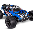 Traxxas TRA37254-8 BLUEX  Blue  Rustler 2WD BL-2S Brushless RTR USB-C HD