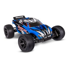 Traxxas TRA37254-8 BLUEX  Blue    Rustler 2WD w XL-5 ESC RTR USB-C HD