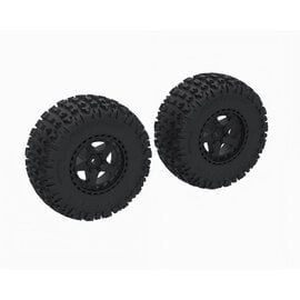 Arrma ARA-1616 DBOOTS 'FORTRESS SC' Tire Set Glued, Black (2)