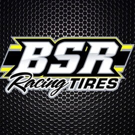 BSR BSRC8022-B 1/8 Gold Yellow Mounted GT Foam Tire On Black Dish Wheels (2)