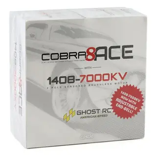 Castle Creations GOS020-0270-02  Ghost RC Cobra 8 ACE No Prep Drag Brushless ESC Combo w/V2 1408 Motor (7000kV) (Adjustable Endbell)