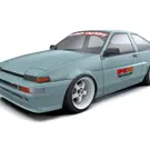 24K TAF14000  1/10 Toyota AE86 Trueno Drift Body (Clear) (257mm Wheelbase)