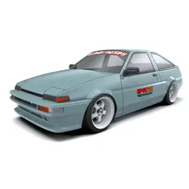 24K TAF14000  1/10 Toyota AE86 Trueno Drift Body (Clear) (257mm Wheelbase)