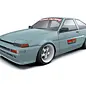 24K TAF14000  1/10 Toyota AE86 Trueno Drift Body (Clear) (257mm Wheelbase)