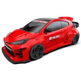 24K TAF90000  1/10 Toyota Yaris GR Drift Body (Clear) (257mm Wheelbase)