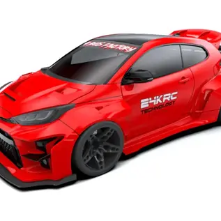 24K TAF90000  1/10 Toyota Yaris GR Drift Body (Clear) (257mm Wheelbase)