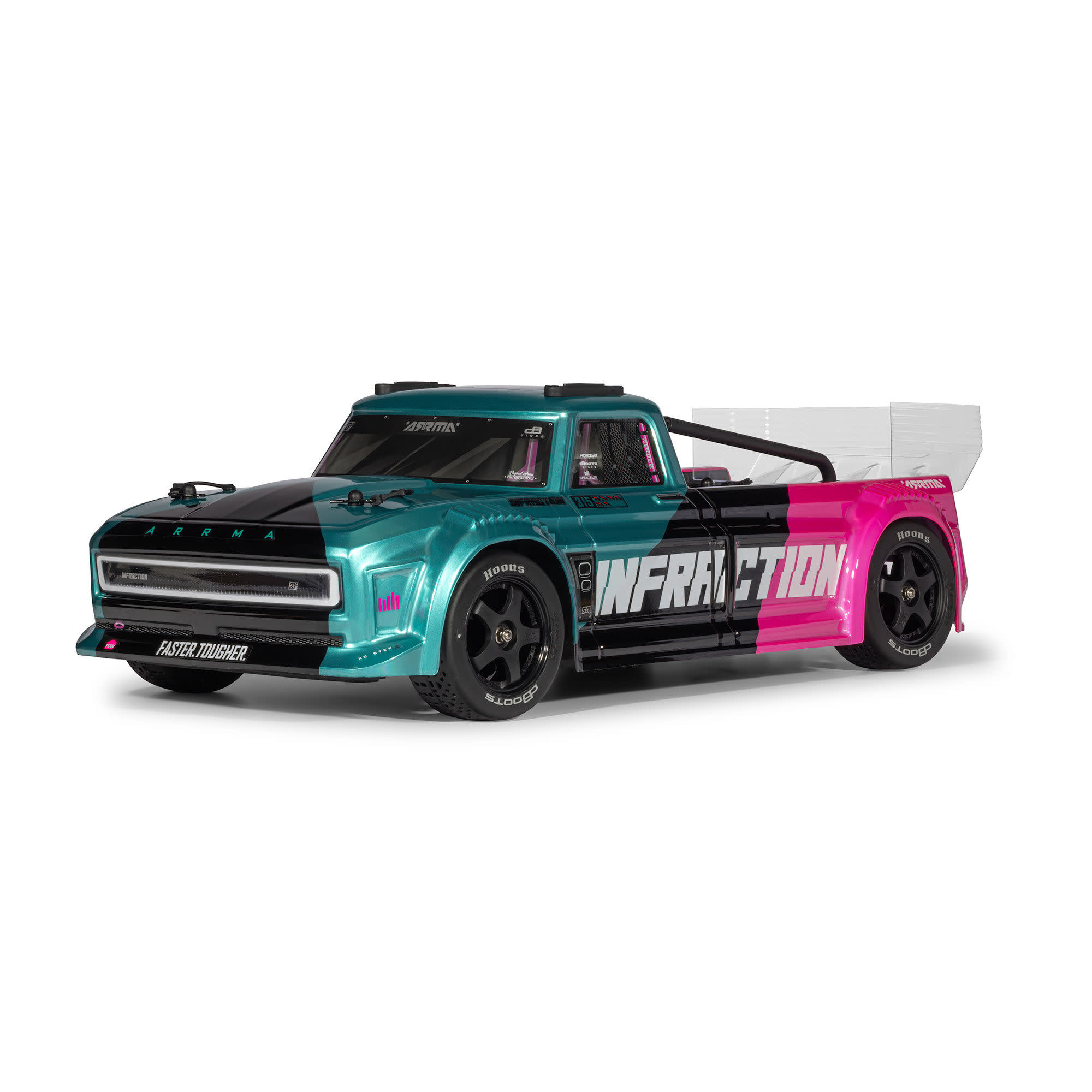ARA4315V4T1 Blue/Red 1/8 INFRACTION 223S DSC 4X4 RTR Brushless