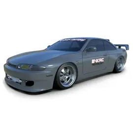 24K TAF22000  1/10 Nissan S14 Silvia Zenki Drift Body (Clear) (257mm Wheelbase)