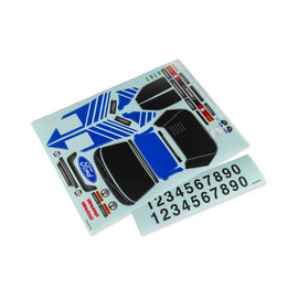 Traxxas TRA10816-BLUE  Mini Rally VXL Ford RS200 Blue Decal Sheet