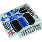 Traxxas TRA10816-BLUE  Mini Rally VXL Ford RS200 Blue Decal Sheet