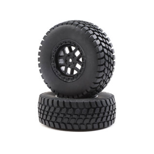 TLR / Team Losi LOS43025  1/10 Alpine Front/Rear 2.2/3.0 Pre-Mounted Tires, 12mm Hex (2): Baja Rey