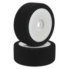 BSR BSRC8034 1/8 Team Purple Mounted GT Foam Tire On White Dish (2)