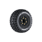 Louise RC LOULT3223SB SC-Uphill 1/10 Short Course Tires, Soft, 12, 14 & 17mm Removable Hex on Black Rim (2)