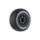 Louise RC LOULT3224SB  SC-Hummer 1/10 Short Course Tires, Soft, 12, 14 & 17mm Removable Hex on Black Rim (2)