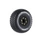 Louise RC LOULT3224SB  SC-Hummer 1/10 Short Course Tires, Soft, 12, 14 & 17mm Removable Hex on Black Rim (2)