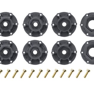 Louise RC LOULT3224SB  SC-Hummer 1/10 Short Course Tires, Soft, 12, 14 & 17mm Removable Hex on Black Rim (2)