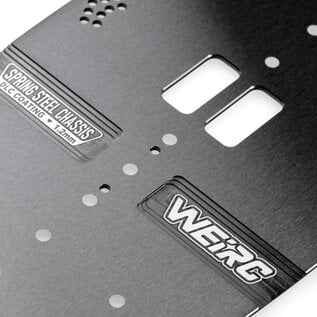 WeiRC WEI-DLCSC-A800R  WeiRC 1.2mm Spring Steel Chassis DLC Coating for Awesomatix A800RR (142g)