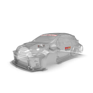 24K TAF90000  1/10 Toyota Yaris GR Drift Body (Clear) (257mm Wheelbase)