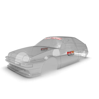 24K TAF14000  1/10 Toyota AE86 Trueno Drift Body (Clear) (257mm Wheelbase)