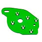 Traxxas TRA10259 Green  Aluminum Motor Plate Maxx, Maxx Slash
