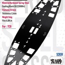 WeiRC WEI-DLCSCSET-TC8  WeiRC 1.2mm Spring Steel Chassis DLC Coating w/ Screws Set for Associated TC8