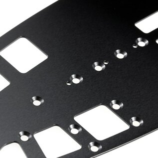 WeiRC WEI-DLCSCSET-TC8  WeiRC 1.2mm Spring Steel Chassis DLC Coating w/ Screws Set for Associated TC8