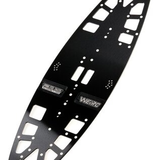 WeiRC WEI-DLCSCSET-TC8  WeiRC 1.2mm Spring Steel Chassis DLC Coating w/ Screws Set for Associated TC8