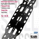 WeiRC WEI-DLCSCSET-X426  WeiRC 1.2mm Spring Steel Chassis DLC Coating w/ Screws Set for Xray X4 2026 (158g)