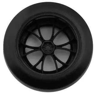 Excelerate RC XCE-0056.4  eXcelerate Super V Pre-Mounted Rear Drag Racing Tires (2) (Red) w/12mm Hex