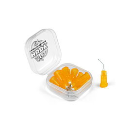 Hudy HUD106911    HUDY Glue Tip Needle 0.3mm Orange - Bent (10)