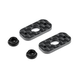 Hudy HUD293312  Carbon Rear Wing Mount - 1/10 Electric (2)