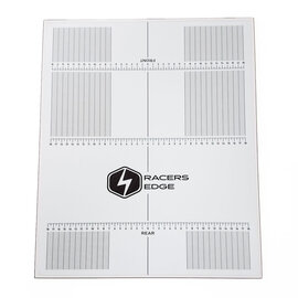 Racers Edge RCEPRO2700  Pit Set Up Board for 1/10, 1/8 Buggy & On Road Car, 400x480mm, Extra Lighweight with Plastic Decal