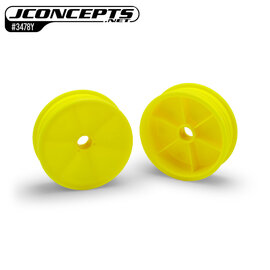 J Concepts JCO3478Y  Yellow RC10 Mono 2.0" Vintage Buggy Front Wheels (2)