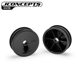 J Concepts JCO3478B  Black RC10 Mono 2.0" Vintage Buggy Front Wheels (2)