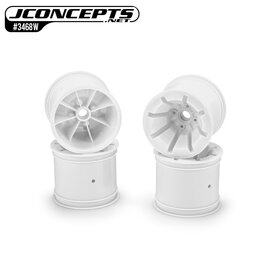 J Concepts JCO3468W  White RC10T 2.2" Pioneer Truck Wide Front Wheels (4)