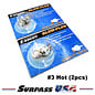 Hobby Details DTEL05302-3 #3 Hot Short Body Standard Size Glow Plug for .12 - .18 Engine (2pcs)