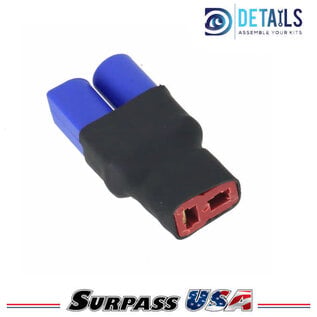 Hobby Details DTSPHB-08  Hobby Details EC-5 Male to Deans T-Plug Female Wireless Adapter (1)