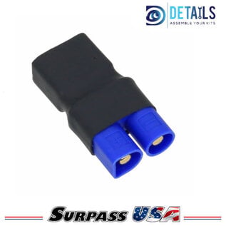 Hobby Details DTSPHB-06  Hobby Details EC-3 Male to Deans T-Plug Female Wireless Adapter (1)