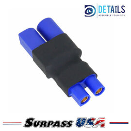 Hobby Details DTC07071A  Hobby Details EC3 Female to EC5 Male for Adapter RC Lipo Batteries (1pc)