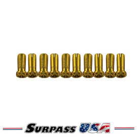Hobby Details SH-DTP02011 Hobby Details 5mm Low Profile Hi-Amp Low Resistance Connectors 14mm (10pcs)