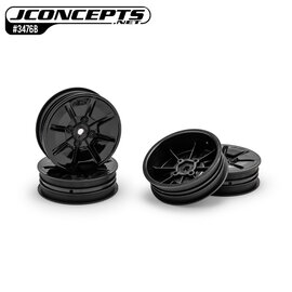 J Concepts JCO3476B  Black Pioneer 2.2  Slim Front Wheels (4) (B7/B6/RB6/SRX2/YZ2) w/12mm Hex