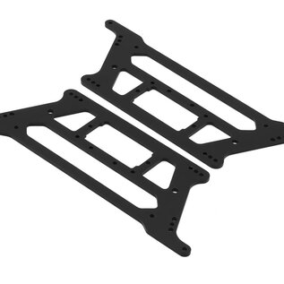 J Concepts JCO9023  Reactor Aluminum Center Chassis Plates (13" Wheelbase) (2)