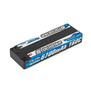 Team Associated ASC27613  StockStar 6700mAh 7.4V 160C LCG Stick