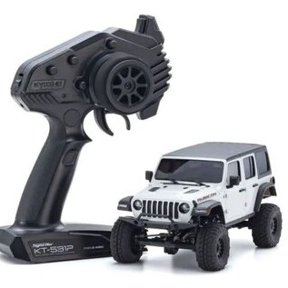 Kyosho KYO32536W  Mini-Z 4X4 Series Readyset Bright White Jeep  Wrangler Unlimited Rubicon w/Interco Tires