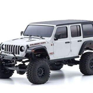 Kyosho KYO32536W  Mini-Z 4X4 Series Readyset Bright White Jeep  Wrangler Unlimited Rubicon w/Interco Tires