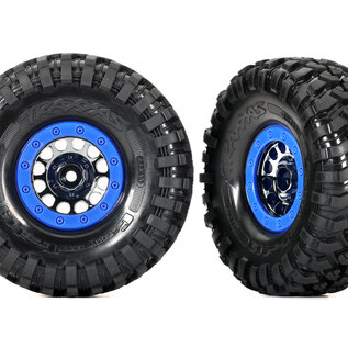 Traxxas TRA8182A  1.9" Black Chrome Method Wheels w/ Tires (2)