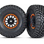 Traxxas TRA8474-ORNG  Method Black & Orange Race Wheels w/ BFG Tires (2)