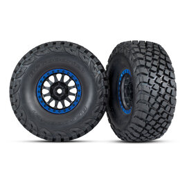 Traxxas TRA8474X  Method Black & Blue Race Wheels w/ BFG Tires (2)
