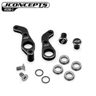 J Concepts JCO5286-2  Black RC10/RC10T 4WD Aluminum Steering Bellcrank Set