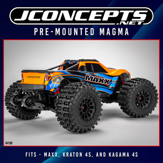 J Concepts JCO4188-39812  Magma Pre-mounted on #3477, 2pc (Fits Maxx, Kraton 4S, and Kagama 4S)